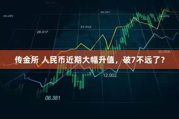 传金所 人民币近期大幅升值，破7不远了？